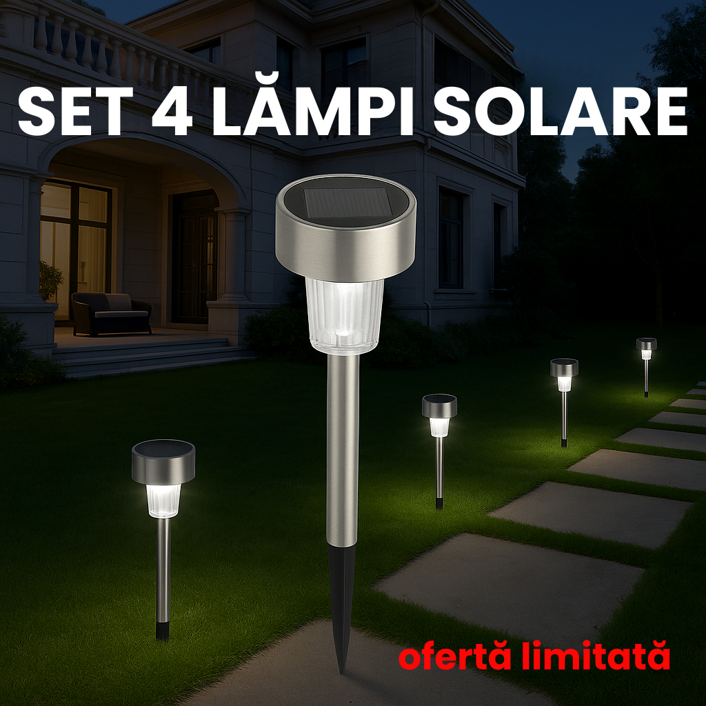 SET 4 LĂMPI SOLARE