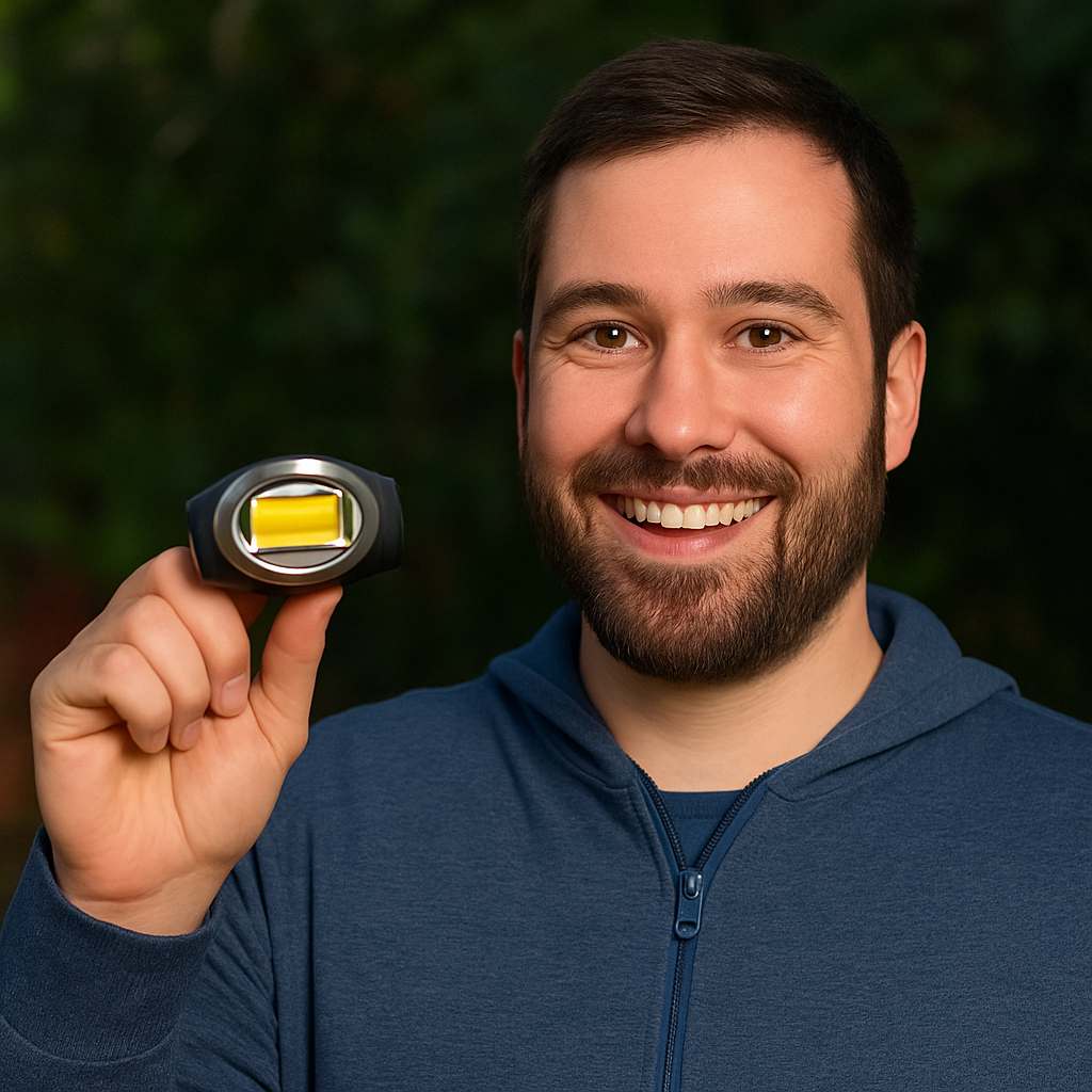 Lanternă profesională LED, frontala, 40 lm, ABS, negru