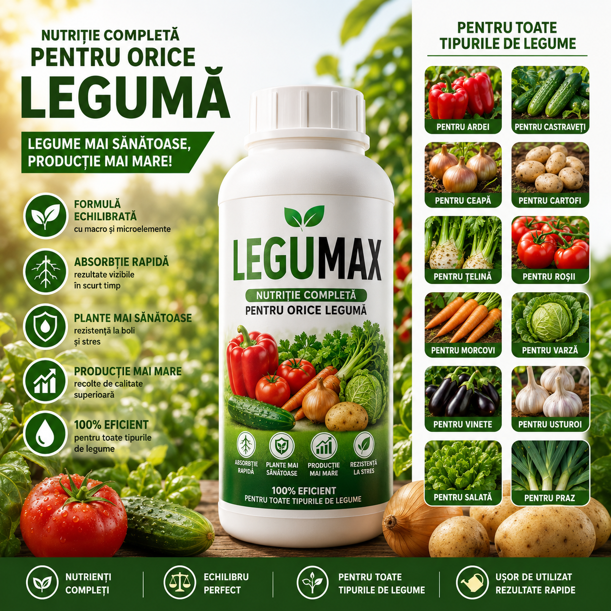 LeguMax™ - Fertilizator pentru legume