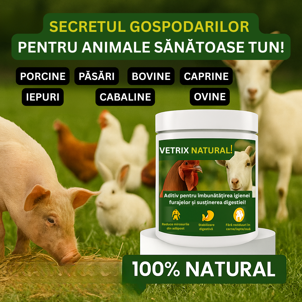 Vetrix Natural - Aditiv cu minerale pentru furaje
